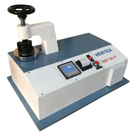 digital automatic burst strength tester|bursting strength calibration foil.